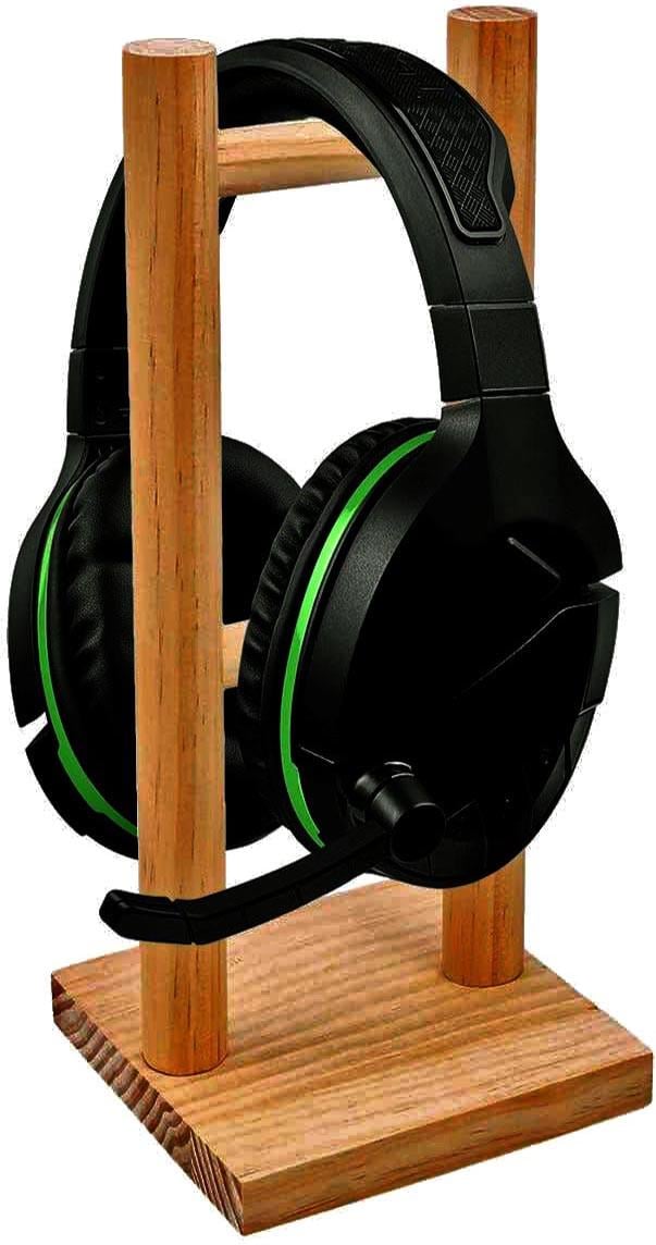 Стойка для наушников из дерева Холидей 2 сиена (НУП-200405)