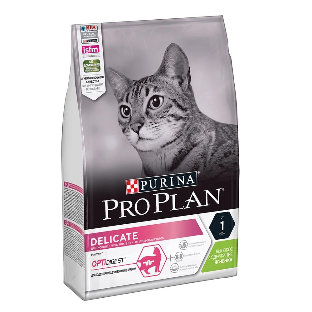 Сухой корм для котов Purina Pro Plan Delicate Lamb - 10 кг