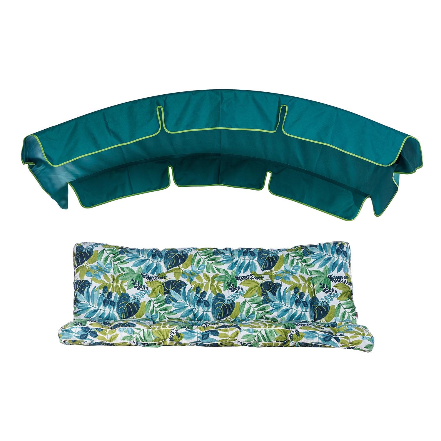 Комплект к качелям Ost-Fran FLUFFY ткань Caiman/крыша тексилк 2426 170x110x10 см/крыша 120x210 см (4339)