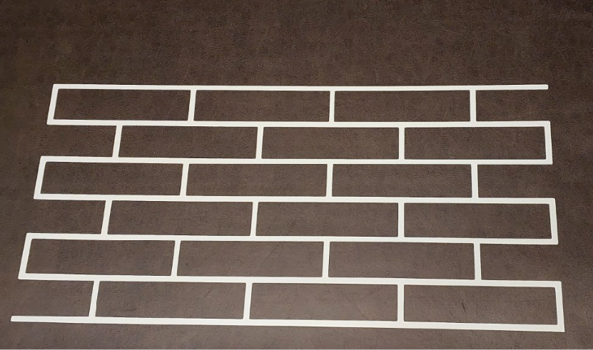 Трафареты для стен Dekorsten кирпич 250х60 мм (210)