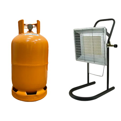 Инфракрасный обогреватель газовый Nurgaz с баллоном пропан-бутан 12 л 3,5 кВт (12738312)