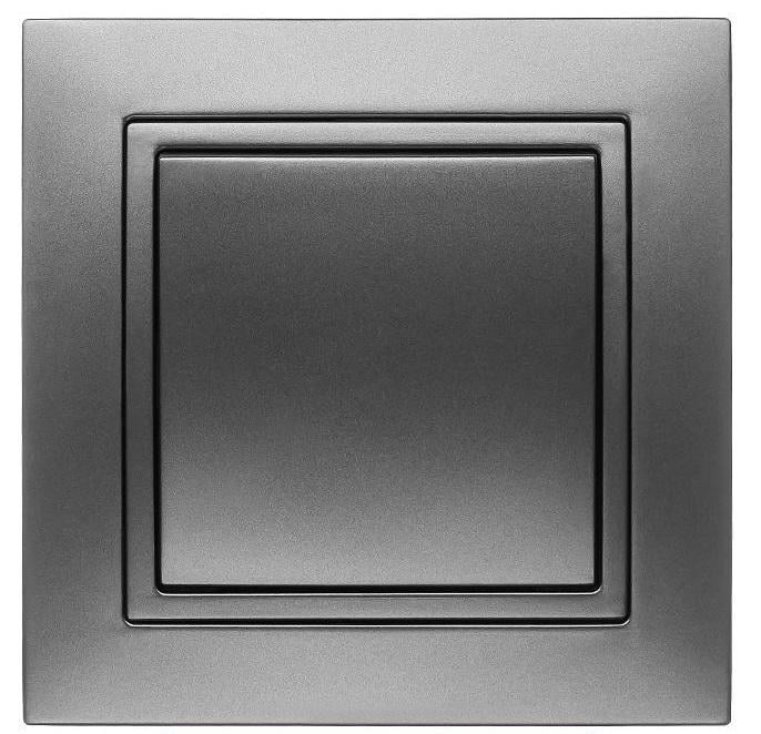 Выключатель одноклавишный MARSHEL ELEGANT VS10-190 Graffite (VS10-190 Graffite)