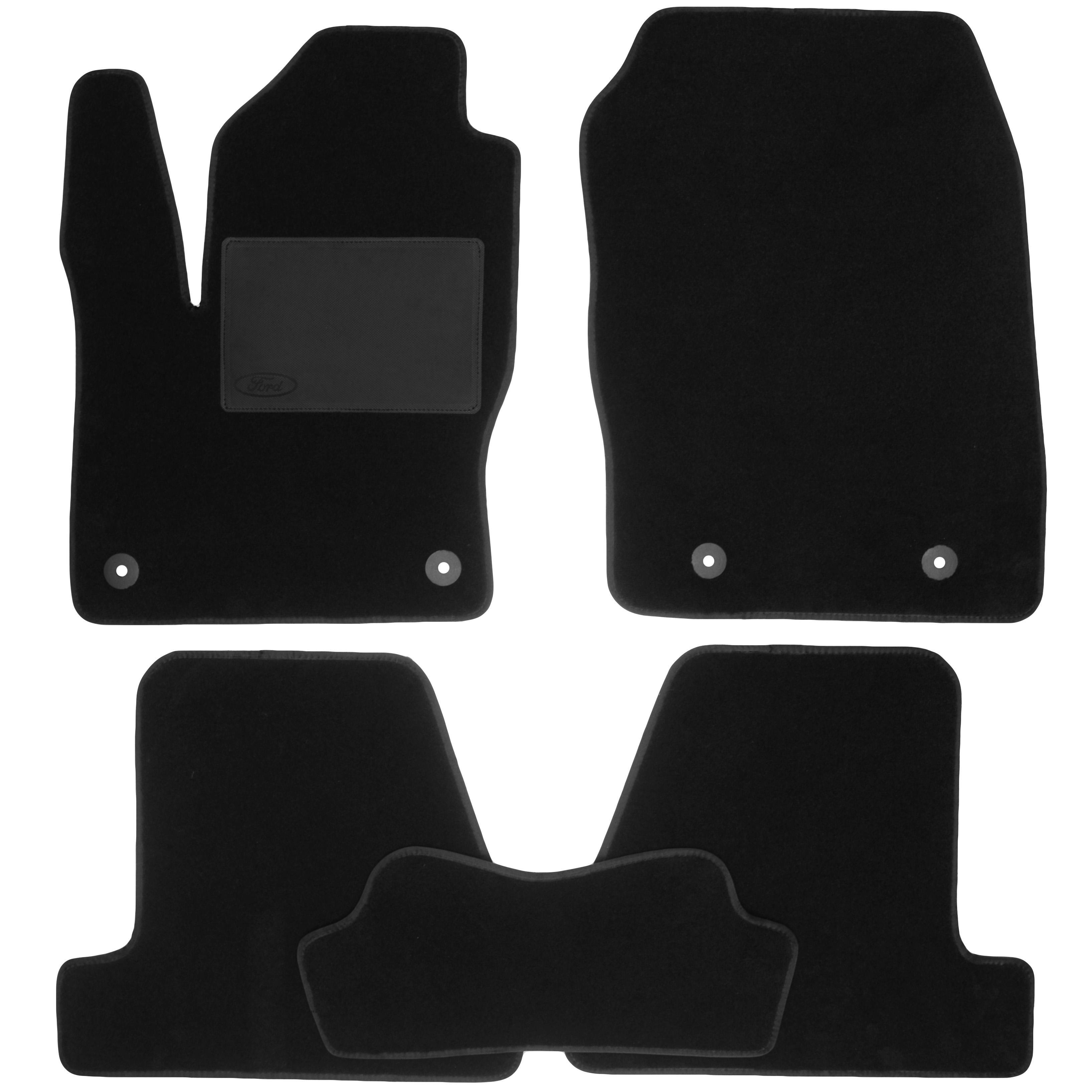Коврики в салон для Ford Focus III 11- текстильные Optimal Черный