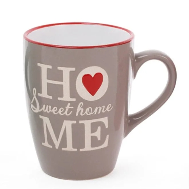 Чашка керамическая Flora "SWEET HOME" 0,33 л (31590)