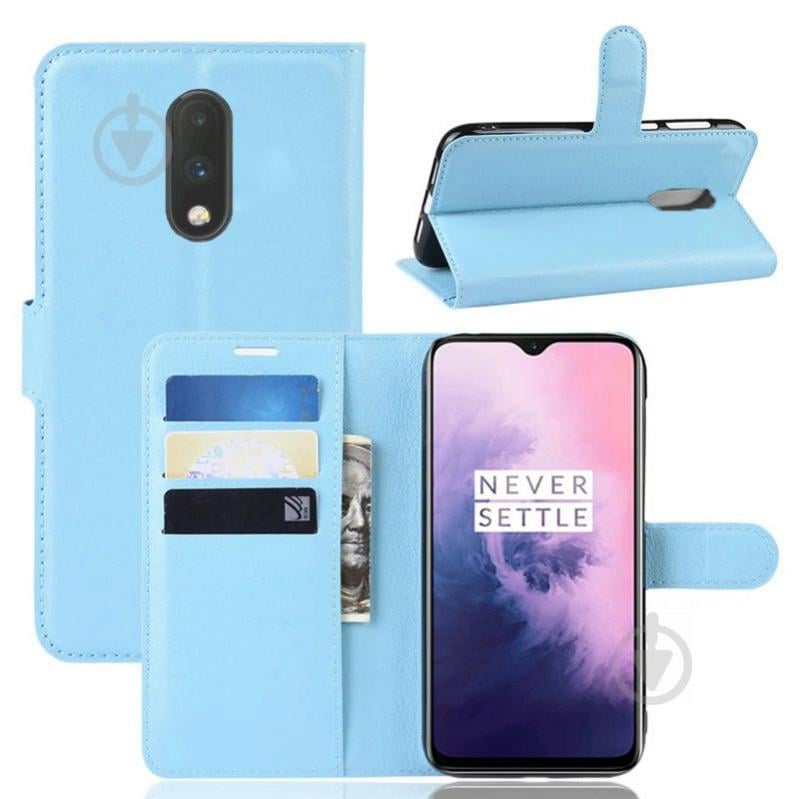 Чохол-книжка Litchie Wallet для OnePlus 7 Blue (hub_rBlh60651) - фото 2