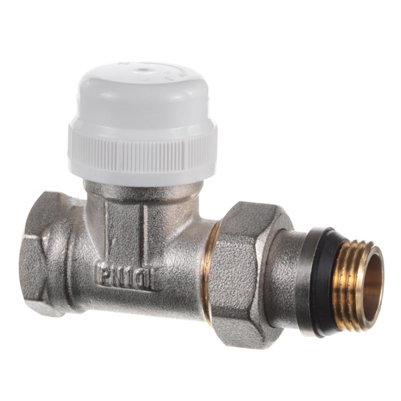 Клапан термостатический радиаторный прямой KOER KR.953-Gi 1/2" с американкой (KR3070)