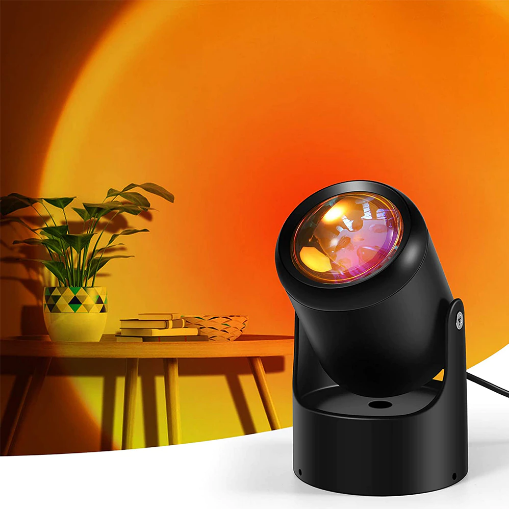 Світильник Sunset Lamp mini 220 V Жовтий (115653)