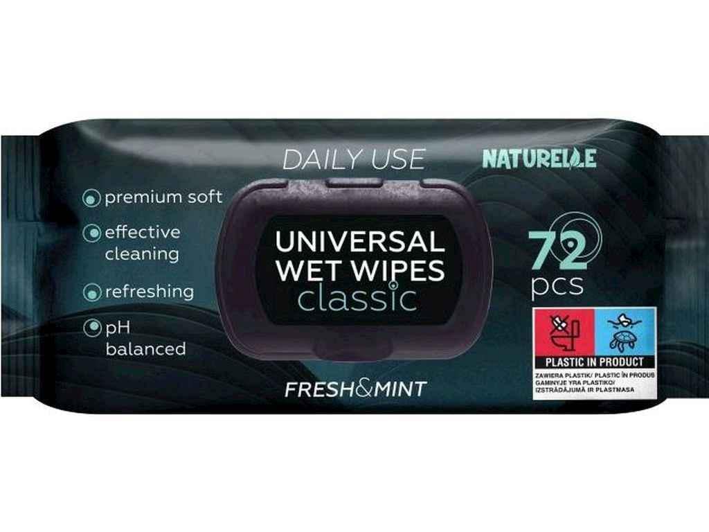 Вологі серветки Naturelle універсальні Classic 72 шт. (1035096)