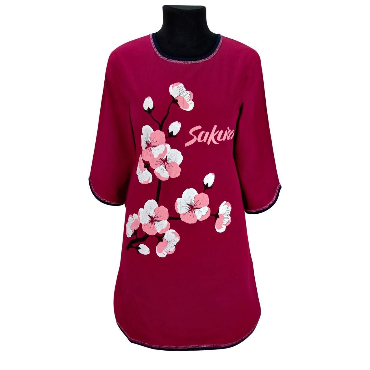 Туніка жіноча з начосом 229 Сакура р. 56/58 Бордовий (1773561821) - фото 1 Туніка жіноча з начосом 229 Сакура р. 56/58 Бордовий (1773561821) - фото 1