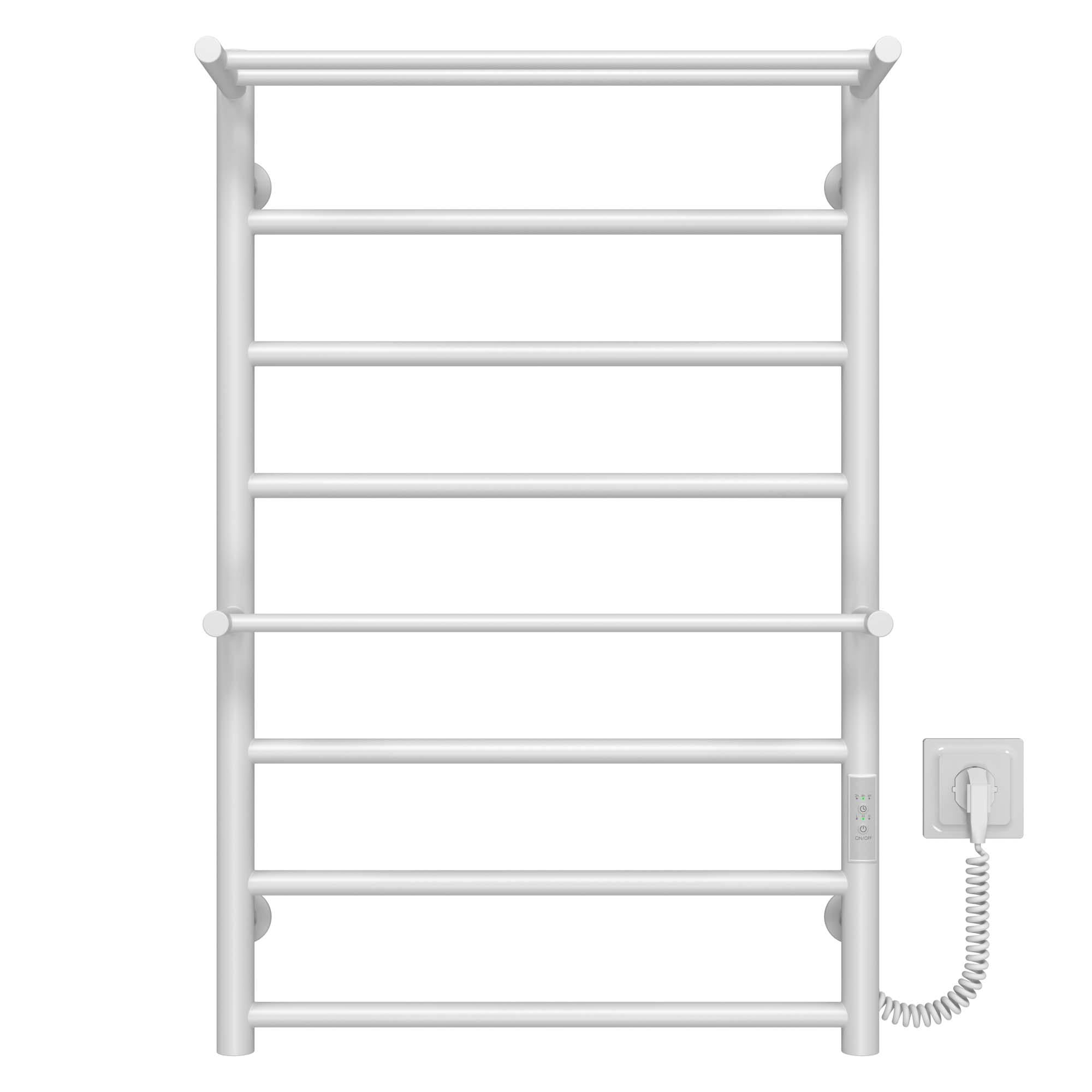 Полотенцесушитель электрический Deffi Терма Плюс П8 WD03 правое подключение нержавеющая сталь 500х800 мм Белый (C.TA.80.50.8.E.W.R.3)