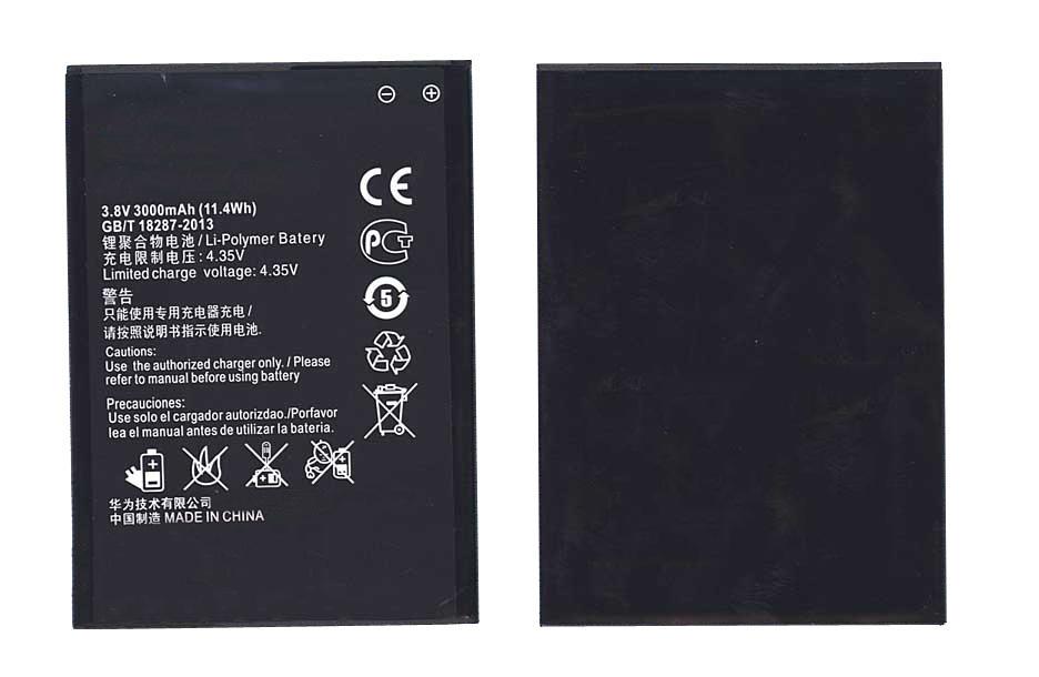 Аккумулятор для смартфона Huawei HB476387RBC Honor 3X G750 3,8V 3000 mAh 11,4 Wh Black