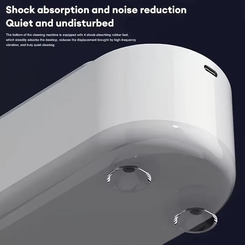 Ультразвуковий очищувач окулярів 2020 Polyclean з бездротовим керуванням White (77360) - фото 3