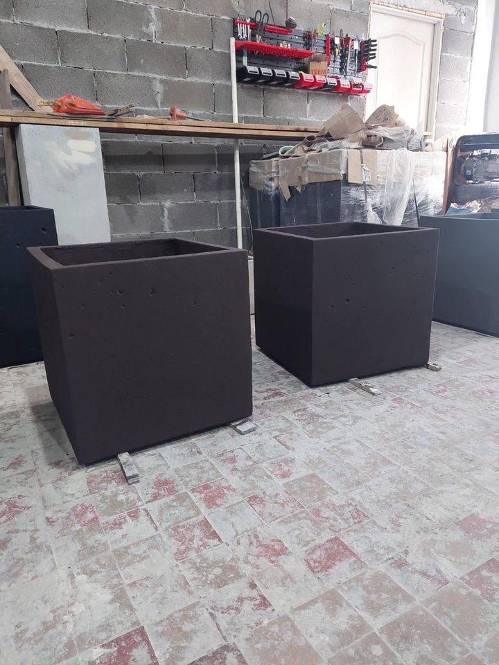 Кашпо для сада Неаполь 600х600х600 мм 1 шт. Антрацит (27830683) - фото 3