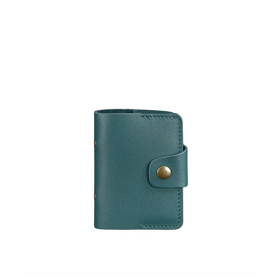 Кард-кейс женский кожаный BlankNote 7.1 Зеленый (A-026510)