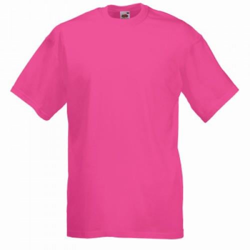 Футболка чоловіча Fruit of the Loom Valueweight L Яскраво-рожевий (061036057L)