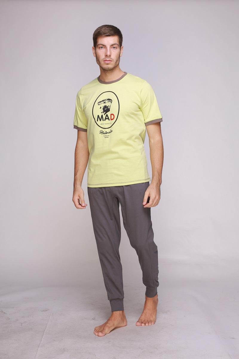 Пижама мужская Homewear Mad 35530P XXL Lime/Graphite (3700465519570)