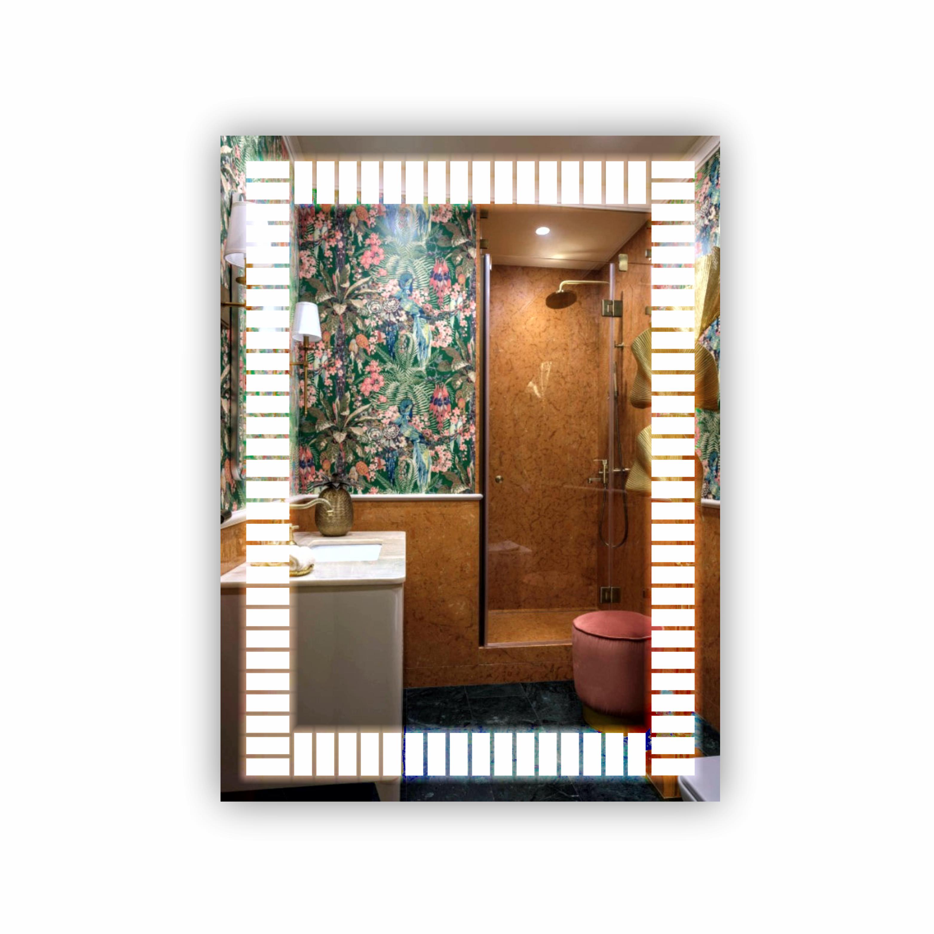 Зеркало с LED подсветкой 600х800 мм (R-013)