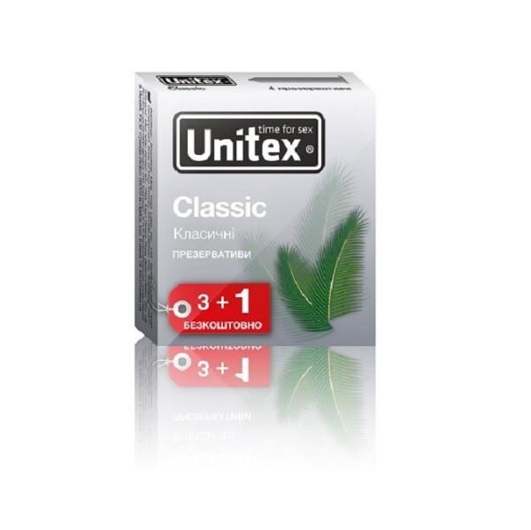 Презервативы Unitex Classic классические гладкие латексные с обильной смазкой 12х4 шт.