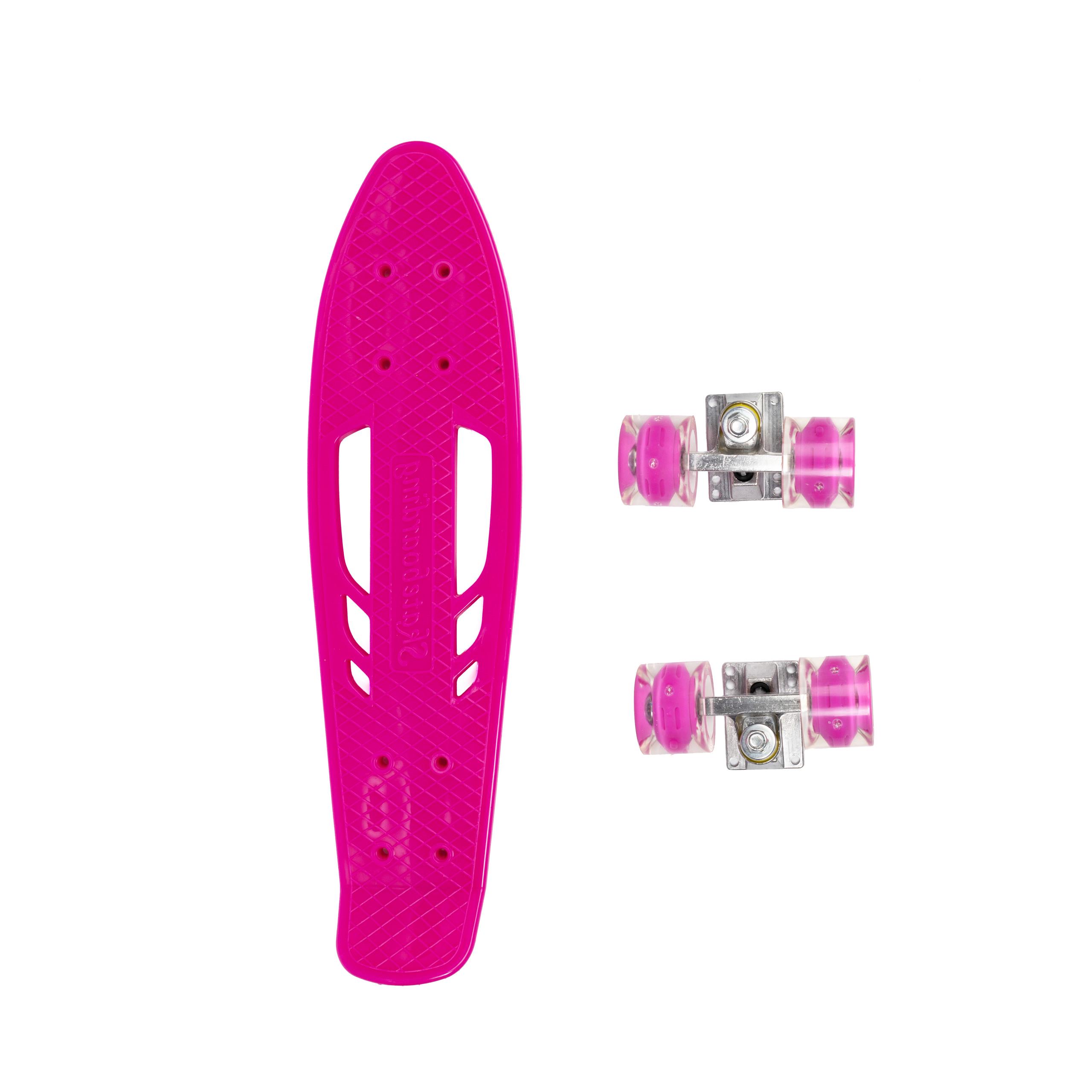 Пенниборд Profi MS0459-1 колеса ПУ светящиеся алюминиевая подвеска Розовый - фото 2 Пенниборд Profi MS0459-1 колеса ПУ светящиеся алюминиевая подвеска Розовый - фото 2