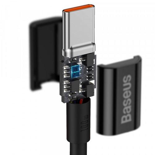 Кабель Baseus USB 2.0 Type-C M-M CATYS-B01 1 м 20V/5A 100W Dynamic Series Черный (11011728) - фото 5