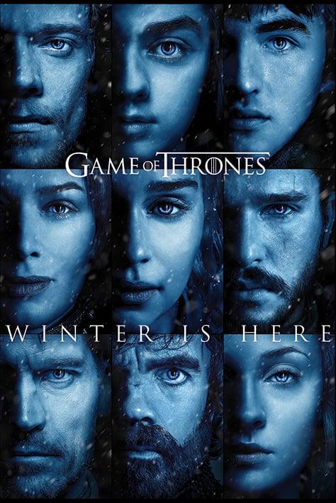 Постер плакат Игра Престолов Зима Близко/Game Of Thrones Winter is Here 61x91,5 см