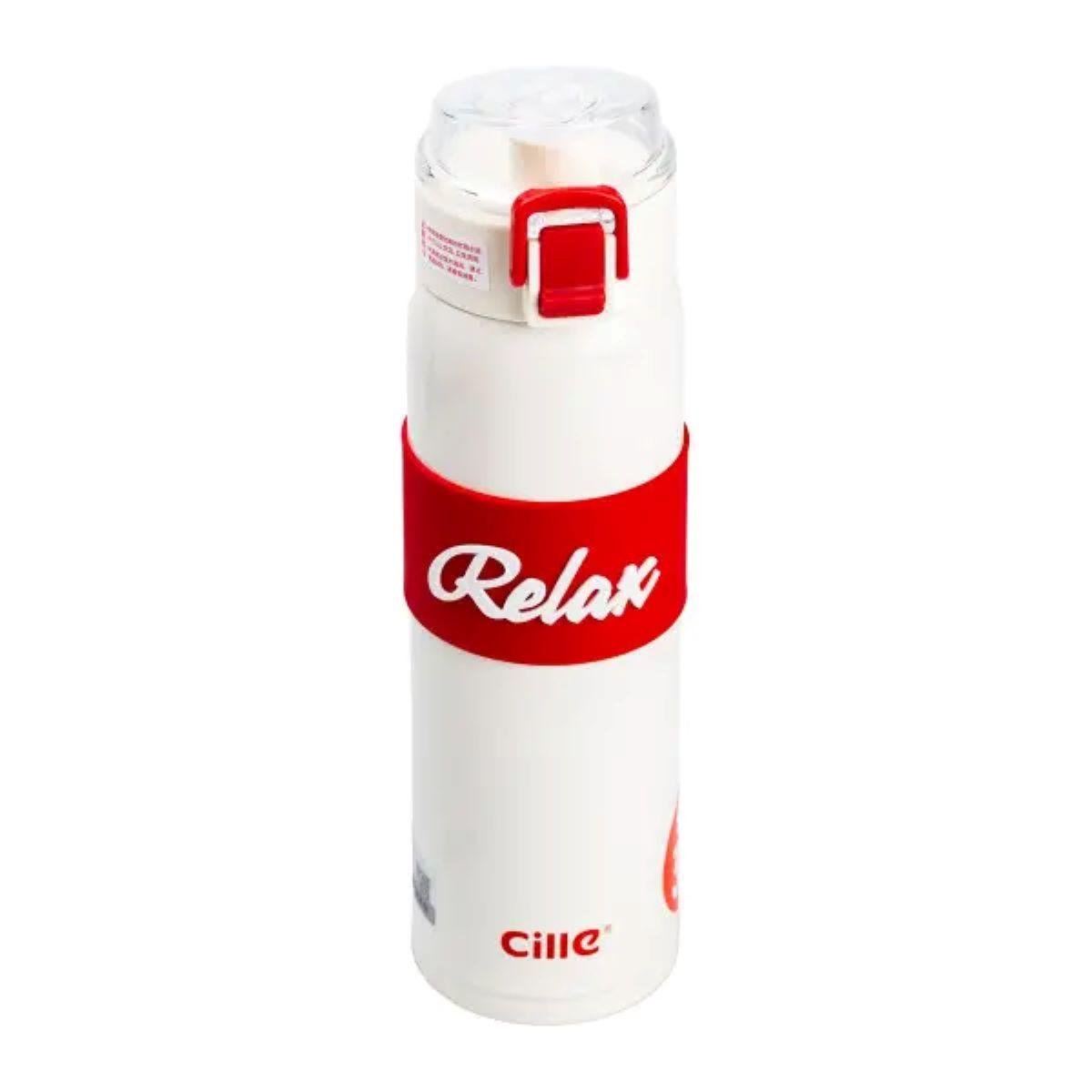 Термос Relax з поїлкою з металевою колбою 520 мл Білий (HP17304W)