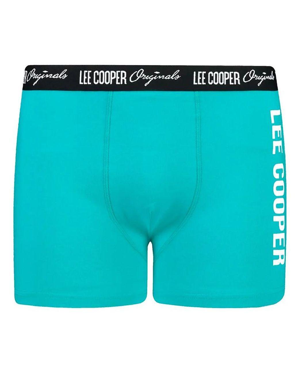Трусы-боксеры мужские Lee Cooper LCUBOX1PLOGO2CERA L Бирюзовый (9911111151967)