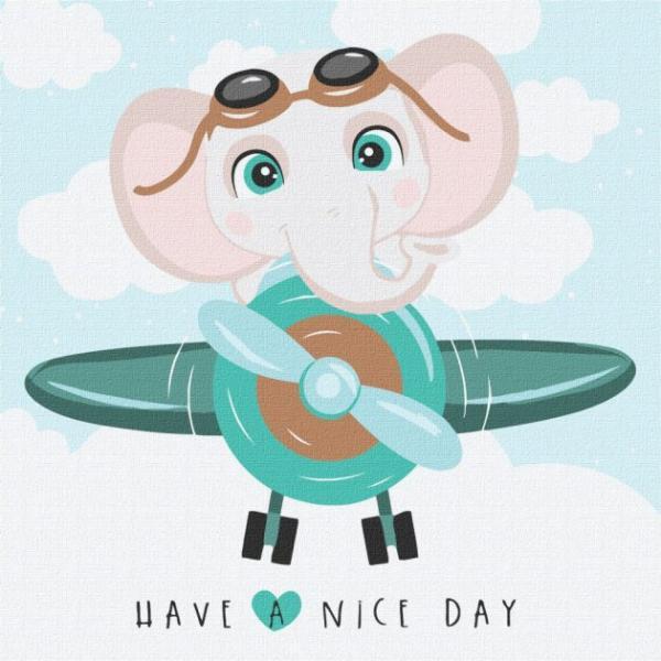 Картина по номерам Идейка Веселый полет 30х30 см в термопакете (KHO6004)