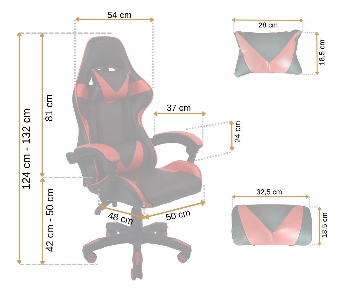 Крісло офісне комп'ютерне Bonro B-810 Червоний (21589776) - фото 5 Крісло офісне комп'ютерне Bonro B-810 Червоний (21589776) - фото 5