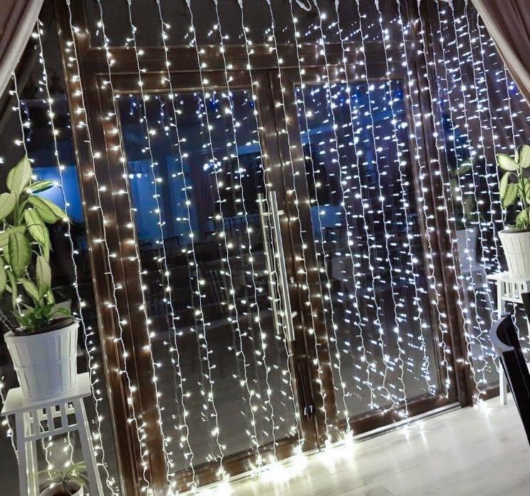 Гірлянда штора вулична 3х2 м 480 LED Холодний білий (1518249760) - фото 2 Гірлянда штора вулична 3х2 м 480 LED Холодний білий (1518249760) - фото 2