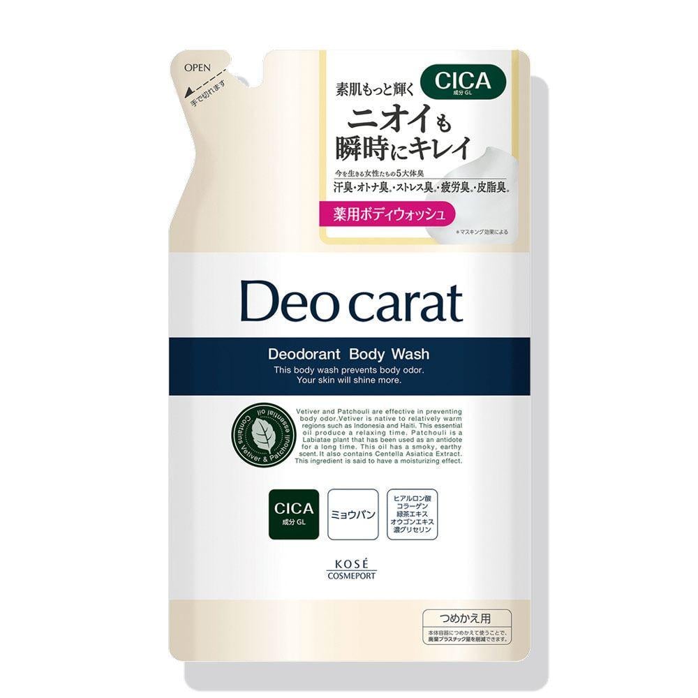 Гель для душа против неприятных запахов тела сменный блок KOSE COSMEPORT Deo Carat Body Wash 320 мл (2884646948)