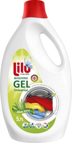 Гель для стирки Lilu Washing gel Universal Алое вера 5,7 л (27583904)