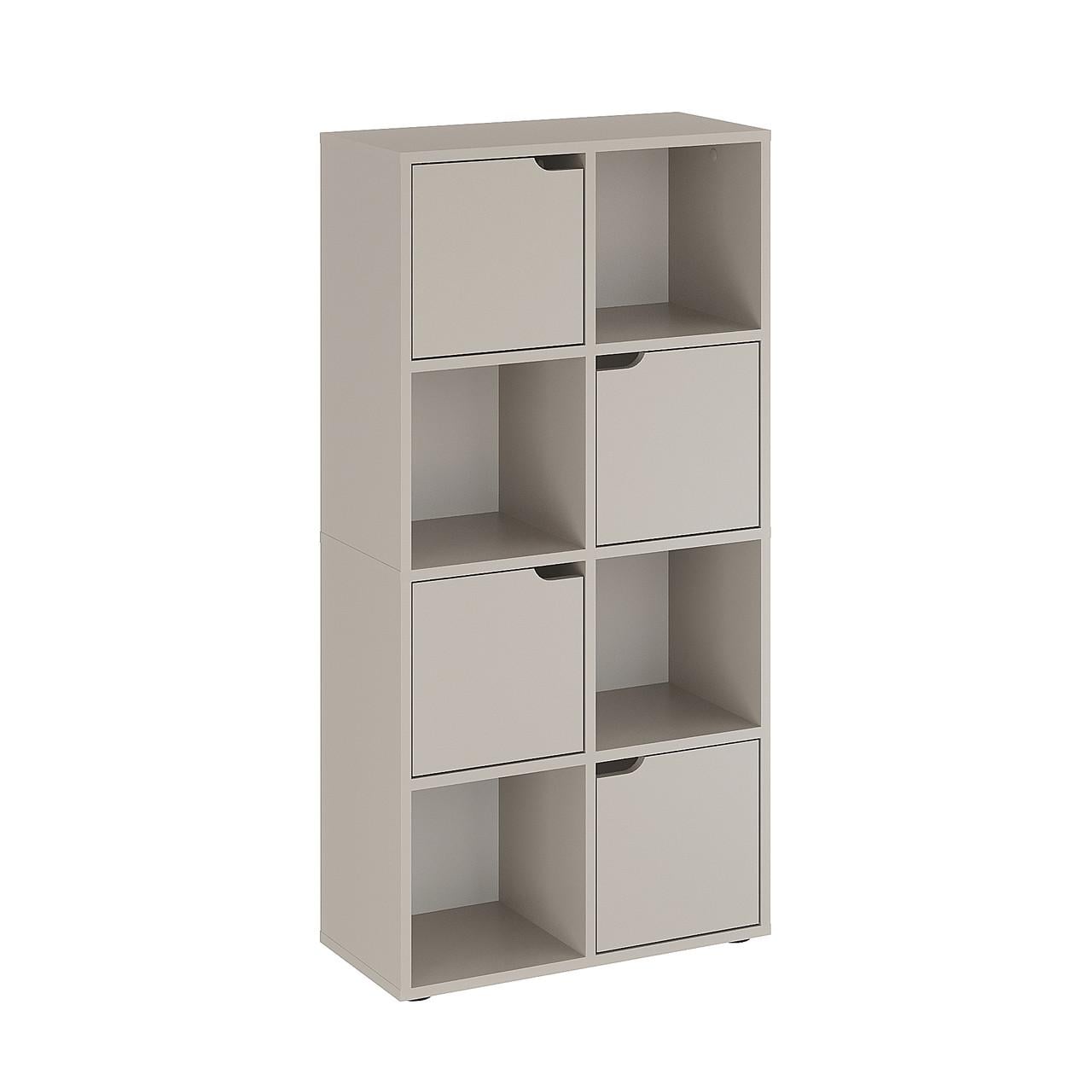 Стеллаж книжный KOMTO Shelf8 8 секций 4 дверцы Кашемир (p-186-2820)