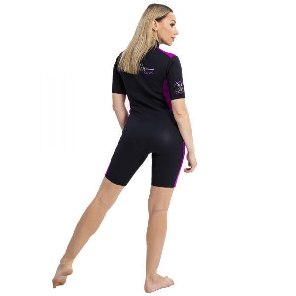 Гидрокостюм женский Marlin Costa Shorty Lady XL 2 мм Black/Violet - фото 7