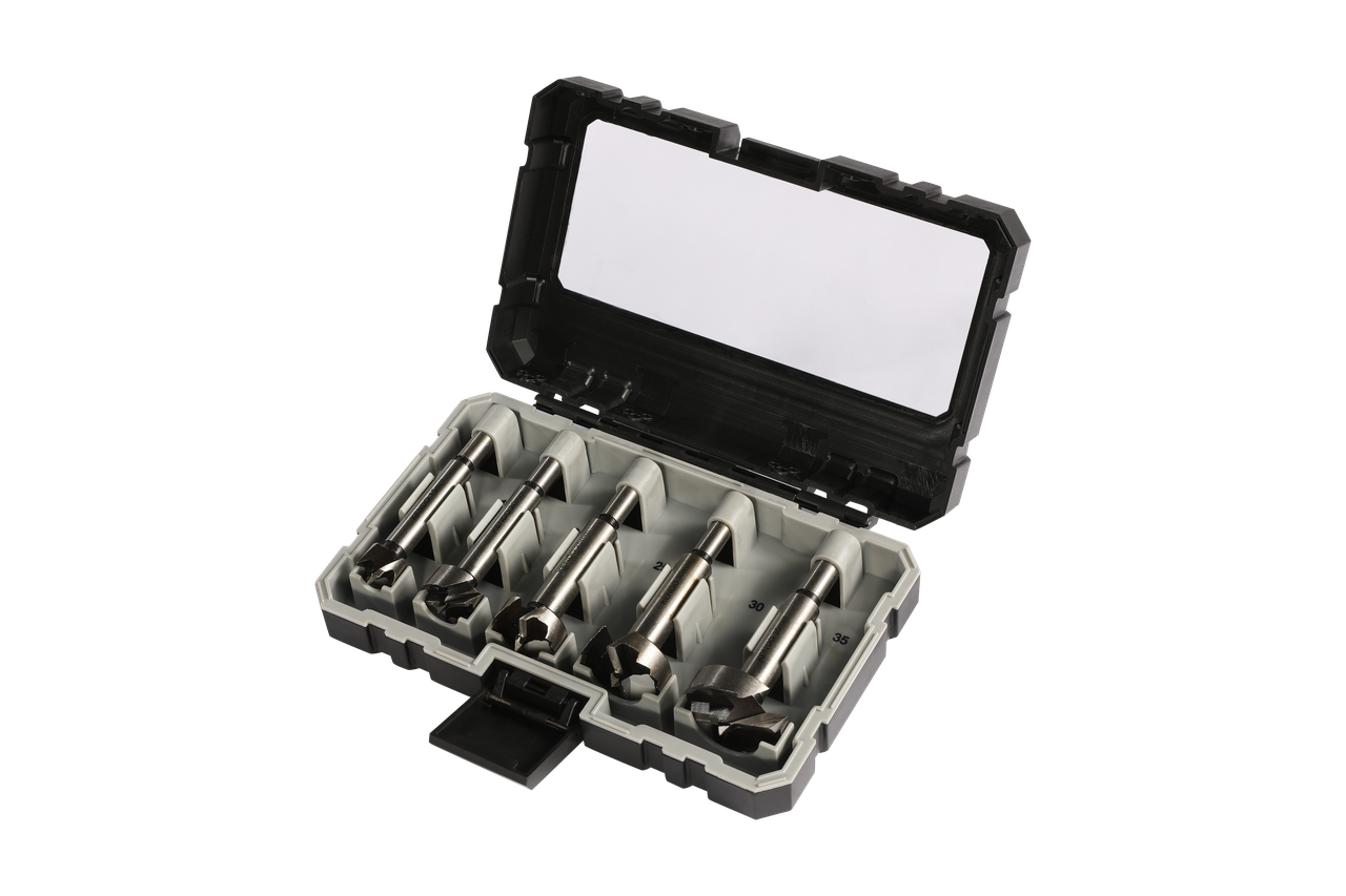 Набір свердл Kendo Форстнера 40Cr 10-90 мм 5 шт. 15-35 мм - фото 2 Набір свердл Kendo Форстнера 40Cr 10-90 мм 5 шт. 15-35 мм - фото 2