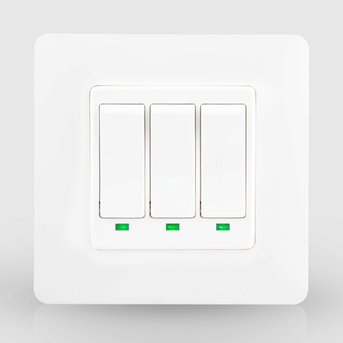 Выключатель Wi-fi Moes Smart Wall module switch 3 клавиши