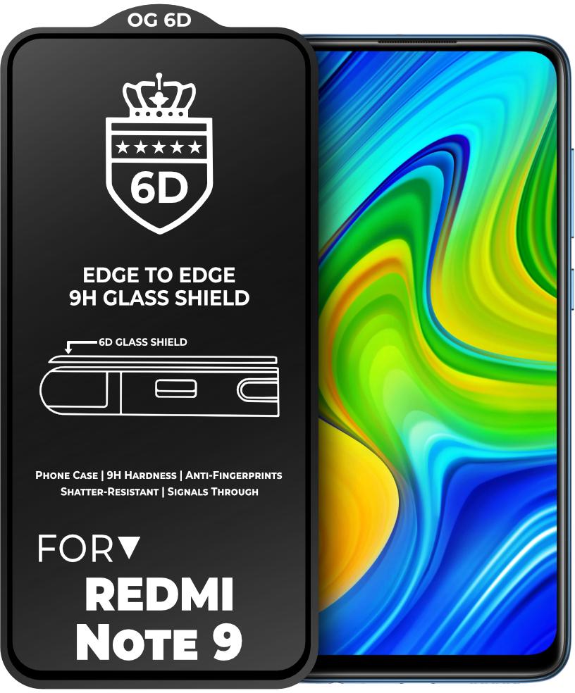 Защитное стекло 6D OG Crown Xiaomi Redmi Note 9 Black (19045) Защитное стекло 6D OG Crown Xiaomi Redmi Note 9 Black (19045)