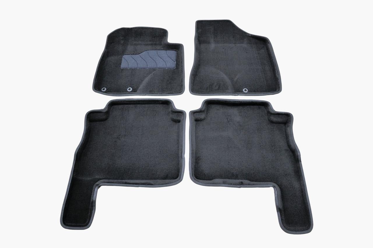 Коврики в салон ворсовые 3D Seintex Hyundai Santa Fe 2006-2010 4 шт. Черный 81955