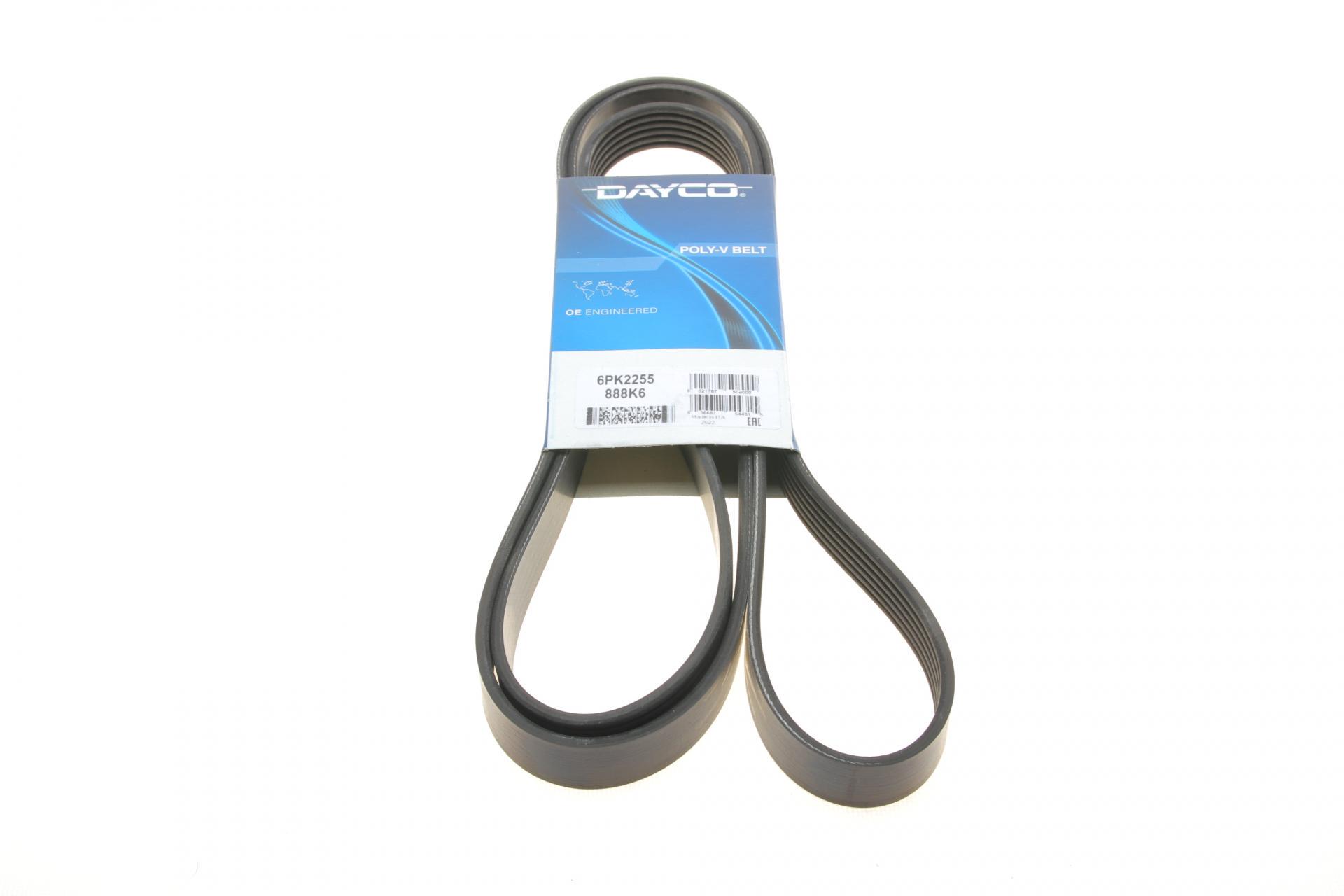 Ремінь генератора DAYCO для MB Sprinter CDI -AC з обводним роликом (6PK2255)
