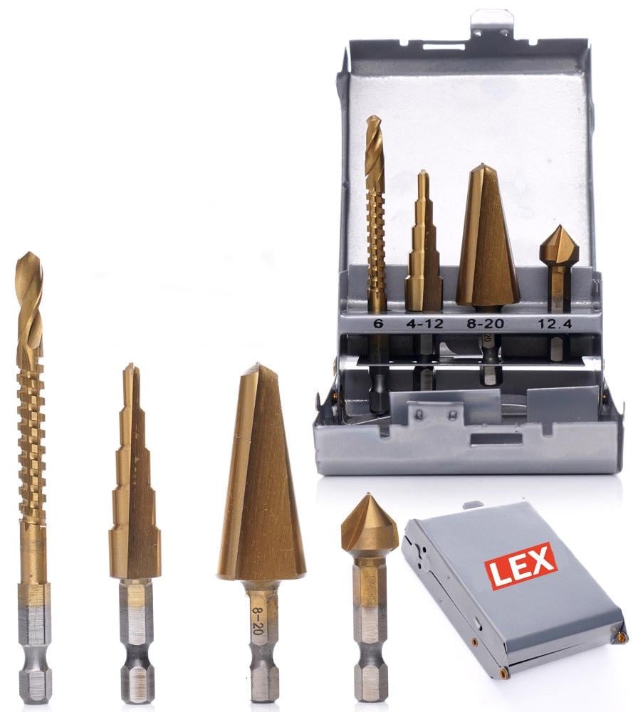 Набір свердл для металу HSS LEX LXMDB4E 4 шт. - фото 3 Набір свердл для металу HSS LEX LXMDB4E 4 шт. - фото 3