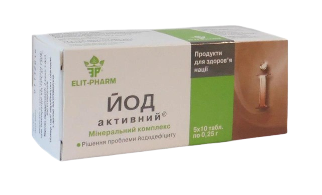 БАД Элит-Фарм Йод активный 50 табл. (1225366415)
