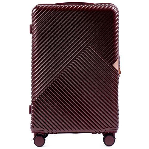 Валіза пластикова Wings WN01 велика Бордовий - фото 1