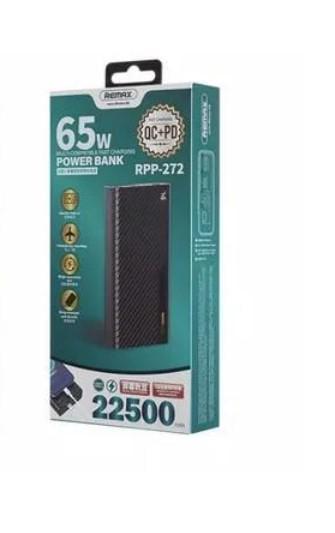 Повербанк Remax RPP-272 Hunyo II PD 65 W QC 22,5 W 22500 mAh Black (22825869)