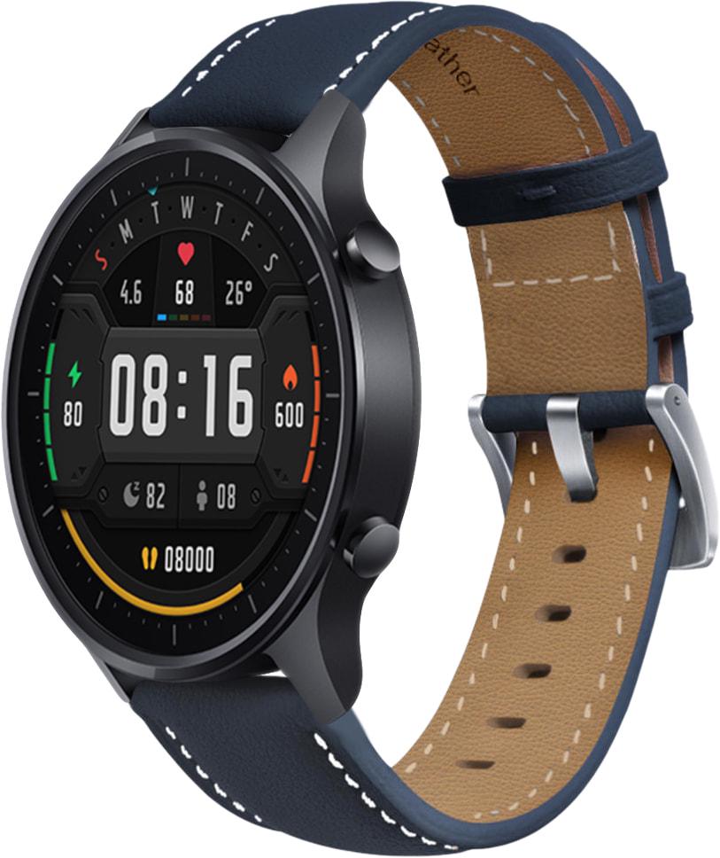 Ремешок кожаный Folsa для Xiaomi Mi Watch Dark Blue (31560-5D)
