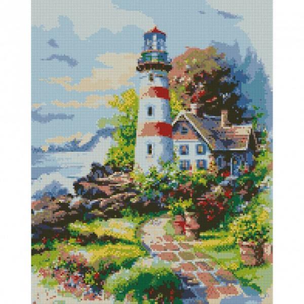 Алмазная мозаика Идейка Морская Приют мечтаний 40х50 см холст на подрамнике (АМ6139-mt)