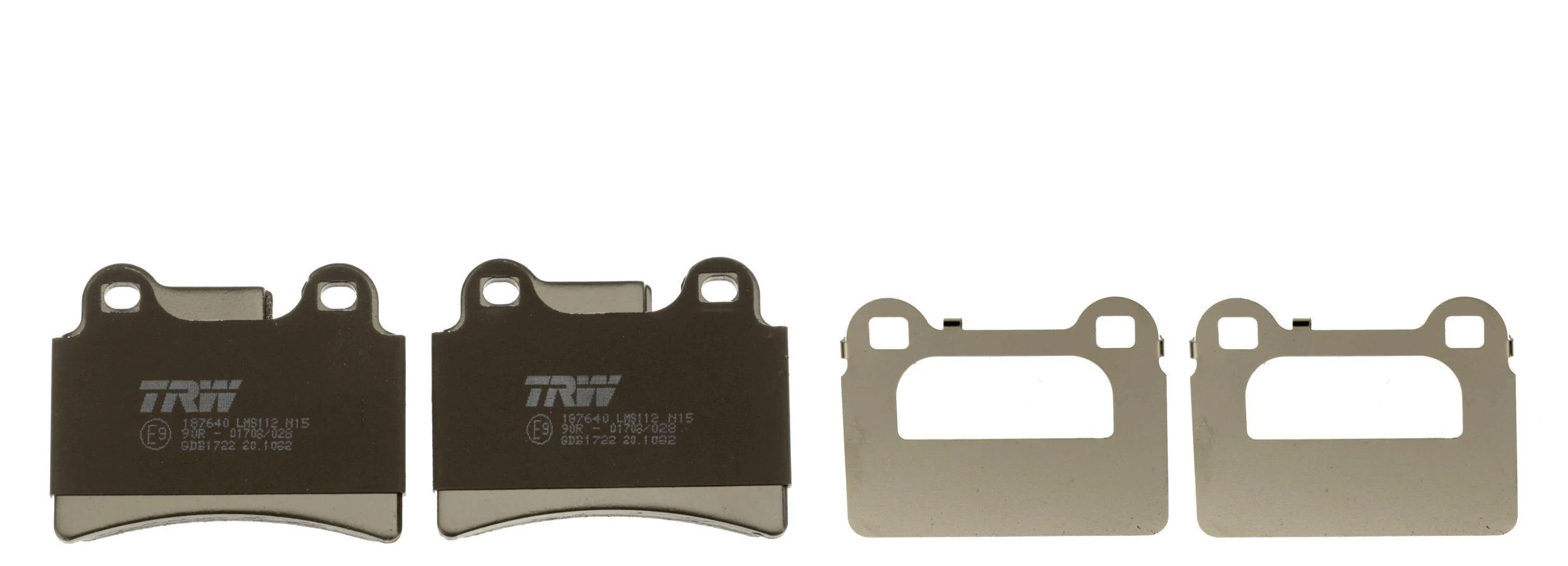 Комплект тормозных накладок для дисковых тормозов TRW GDB1722 (GDB1722)