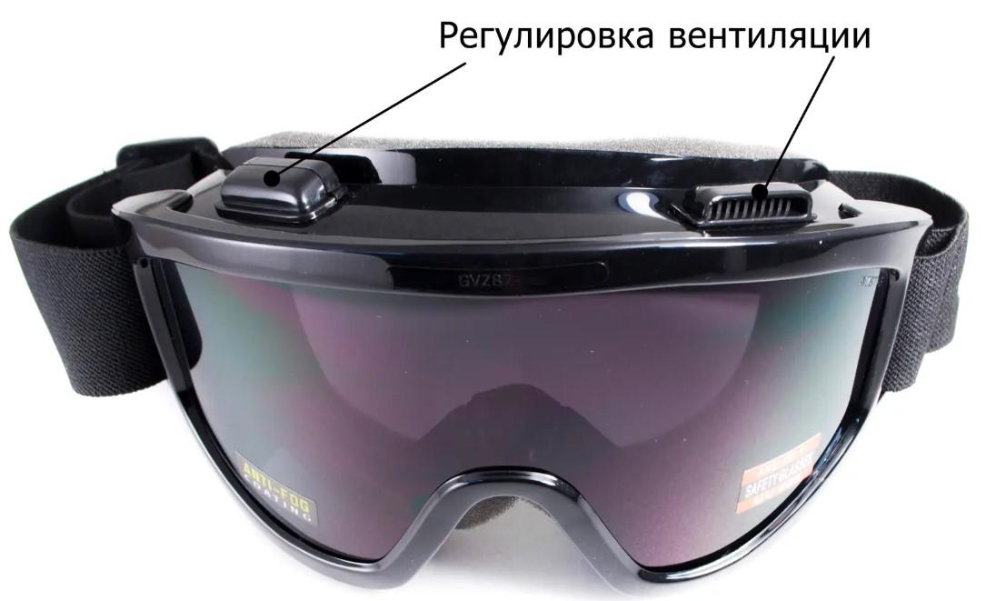 Окуляри захисні Global Vision Wind-Shield Anti-Fog Сірий - фото 4