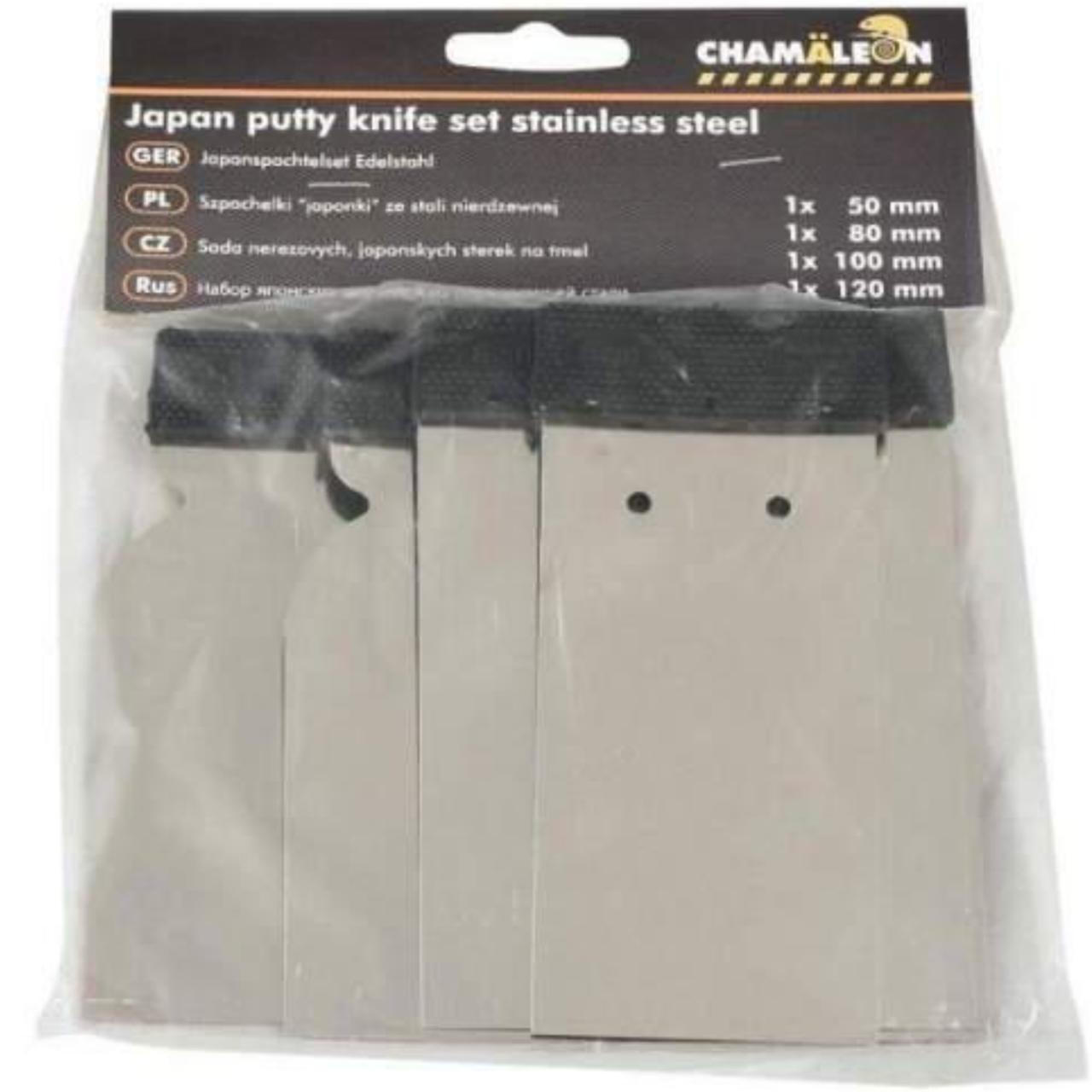 Шпатели стальные Сhamaleon 4 шт. (CHA_48700) - фото 2 Шпатели стальные Сhamaleon 4 шт. (CHA_48700) - фото 2