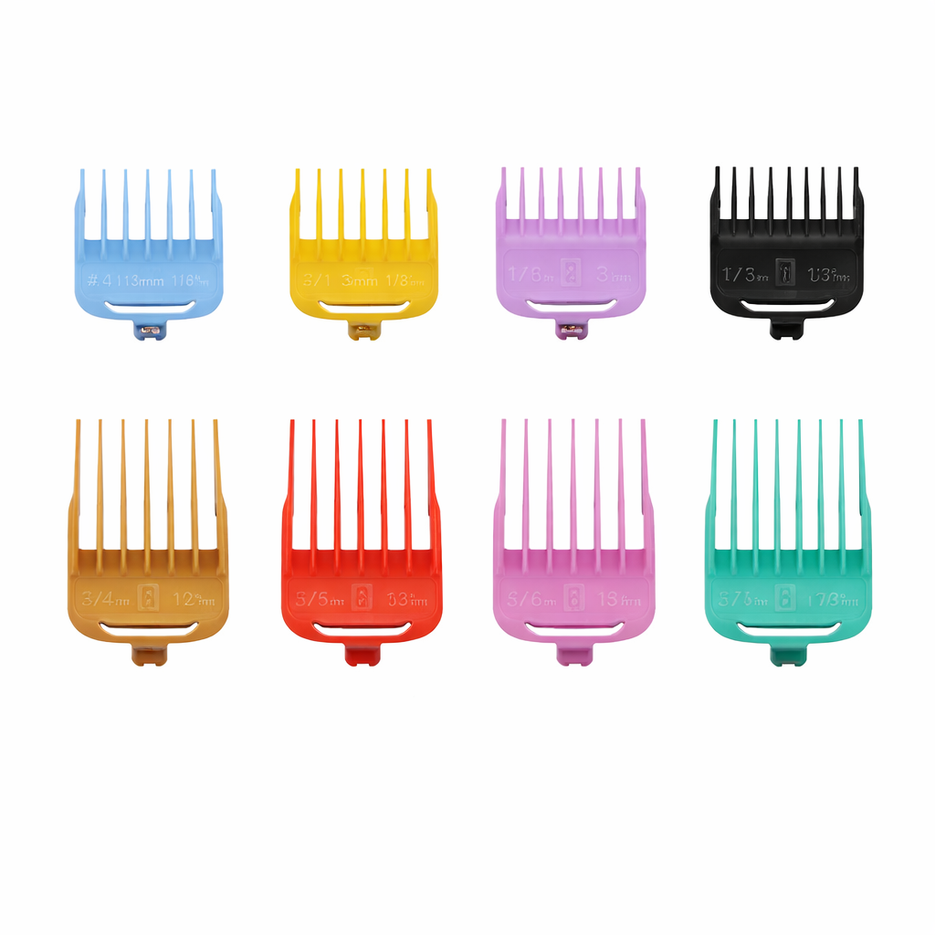 Набір насадок для машинки VGR V890 8 шт. 1,5-19 мм Різнокольоровий (31330845)