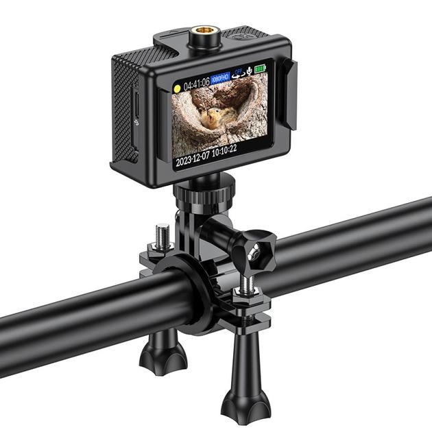 Екшн камера Hoco DV100 дисплей діагоналлю 2,0 сенсор Чорний (DV100) - фото 5